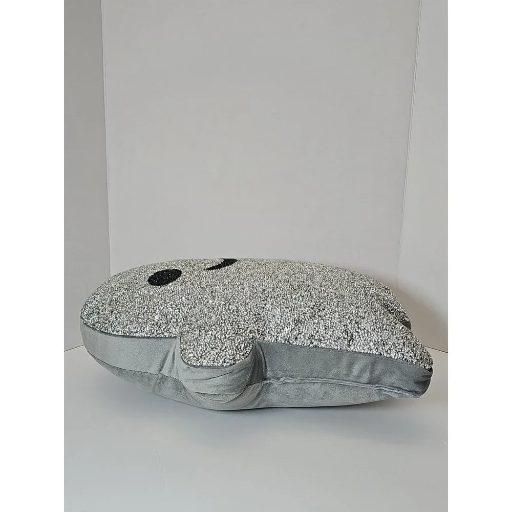 Halloween Ghost Pillow Silver Glitter Sparkles Home Rhinestone‎